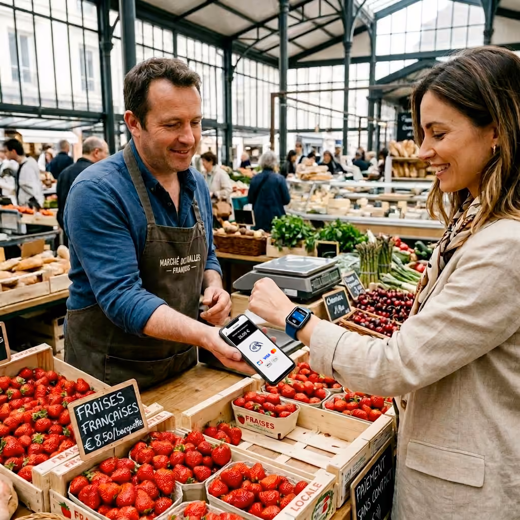 Paiement sans contact par carte, smartphone et montre connectée
